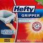 Hefty Gripper Tall White Trash Bags, Unscented, 13 Gallon, 80 Count