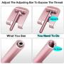 Swhatty Cell Phone Stand, Aluminum iPad Tablet Stand Holder for Desk, Angle Height Adjustable iPhone Stand, Compatible with iPhone iPad Pro, Air, Mini 4 3 2, Kindle, （4-12.9）-Rose Gold