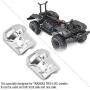 RC Car Axle Housing, 2 Pcs Metal Axle Housing Cover Front Rear Axles for Traxxas TRX4 1/10 RC Crawler Car RC Model Parts Accessories(Silver)