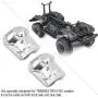RC Car Axle Housing, 2 Pcs Metal Axle Housing Cover Front Rear Axles for Traxxas TRX4 1/10 RC Crawler Car RC Model Parts Accessories(Silver) RC Car Axle Housing, 2 Pcs Metal Axle Housing Cover Front Rear Axles for Traxxas TRX4 1/10 RC Crawler Car RC Model Parts Accessories(Silver)