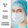 WeCare Disposable Face Mask Individually Wrapped - 50 Pack, White Masks 3 Ply WeCare Disposable Face Mask Individually Wrapped - 50 Pack, White Masks 3 Ply
