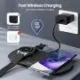 Newdery 2 in 1 Wireless Charger Stand, Wireless Charger for Galaxy Watch3, Active1/2, Galaxy Buds+, Qi Cableless Fast Charging Station for Samsung S21/Note20, iPhone12/12Pro Newdery 2 in 1 Wireless Charger Stand, Wireless Charger for Galaxy Watch3, Active1/2, Galaxy Buds+, Qi Cableless Fast Charging Station for Samsung S21/Note20, iPhone12/12Pro