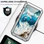 Mangix Compatible with iPhone 12 Case and iPhone 12 Pro Case (2020), Built-in Glass Screen Protector Military Grade Drop Shock Protection Metal Bumper for Apple iPhone 12/12 Pro 6.1''(Silver)