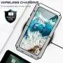 Mangix Compatible with iPhone 12 Case and iPhone 12 Pro Case (2020), Built-in Glass Screen Protector Military Grade Drop Shock Protection Metal Bumper for Apple iPhone 12/12 Pro 6.1''(Silver)