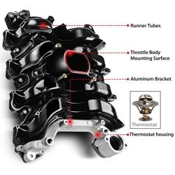 A-Premium Upper Intake Manifold Replacement for Ford Crown Vectoria 1996-2000 Thunderbird 1996-1997 Mustang Lincoln Town Car Mercury Grand Marquis Cougar V8 4.6L 615-178 F6SZ9424AA