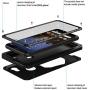 Feitenn Google Pixel 3A Case, Pixel 3A Case Heavy Duty, Gorilla Glass Armor Aluminum Alloy Metal Cover Rubber Bumper Military Shockproof Hard Defender Men Gift for Google Pixel 3A - Black
