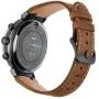 Kartice Compatible with ASUS ZenWatch 3 Band,Vintage Genuine Leather Watch Band Strap Replacement Watchband Metal Clasp Buckle (Brown 14mm)