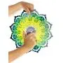 VP Home Emerald Mandala Kinetic 3D Metal Outdoor Garden Decor Wind Spinner