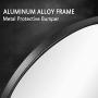 PexFix Wall Round Mirror 30 Modern Brushed Metal Frame Circle Wall-Mounted Decorative Mirror for Bedroom, Vanity Washrooms, Living Room & Entryway (Black)
