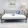 Metal Daybed Frame Twin Metal Slats Platform Base Box Spring Replacement Bed Sofa for Living Room Guest Room (Twin, Black) Metal Daybed Frame Twin Metal Slats Platform Base Box Spring Replacement Bed Sofa for Living Room Guest Room (Twin, Black)