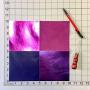 Purple Leather Skin Hide Sheets: 4 Purple Scrap Leather Pieces Leather Sheets for Craft 5x5 Inches / 12x12 Centimeters