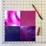 Purple Leather Skin Hide Sheets: 4 Purple Scrap Leather Pieces Leather Sheets for Craft 5x5 Inches / 12x12 Centimeters