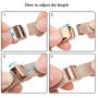 SWEES Compatible with iWatch 38mm 40mm 42mm 44mm, Stainless Steel Metal Narrow Small Soft Thin Replacement Compatible for iWatch Series 6 5 4 3 2 1 SE Women Men, Black, Champagne, Silver, Rose Gold
