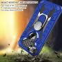 iPhone 7 case | iPhone 8 case | Metal 360 Degree Ring Kickstand | Atump Military Grade 15ft. Drop Shockproof Tested Protective case | Car Mount Phone case for iPhone 7 and iPhone 8 Blue