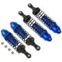 Alloy Front & Rear Shock Absorber Damper Springs Adjustable Compatible with 1/10 Traxxas Slash 4WD 4x4 Spare Part RC Car Replacement Hop-Up,4PCS(Dark Blue)