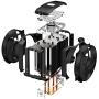 Cooler Master MasterAir Maker 8 High-end CPU Air Cooler, 3D Vapor Chamber Base, 8 Heatpipes, Aluminum Fins, Dual Silencio FP120 Fans AMD/Intel LGA1151/2066