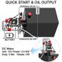 Mophorn 12V/DC Hydraulic Pump 15 Quart/ 3.9 Gallon Double Acting Metal Reservoir Hydraulic Pump Unit Remotely Controlled for Dump Trailer (15 Quart,Double Acting)