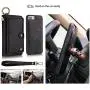 JAZ iPhone 8 Wallet Case / iPhone 7 Wallet Case - Multi-Function Wristlets Zipper Purse Detachable Magnetic 14 Card Slots Money Pocket Clutch Leather Wallet Case for Apple iPhone 8 / 7 / 6S / 6 Black JAZ iPhone 8 Wallet Case / iPhone 7 Wallet Case - Multi-Function Wristlets Zipper Purse Detachable Magnetic 14 Card Slots Money Pocket Clutch Leather Wallet Case for Apple iPhone 8 / 7 / 6S / 6 Black