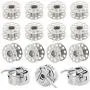 PAGOW 12 PCS Metal Sewing Machine Bobbins & 3 PCS Stainless Steel Stitch Thread Bobbin Holder Case for Brother Janome Singer Kenmore Front Loading Class 15 Machines Home Embroidery (Home Use) PAGOW 12 PCS Metal Sewing Machine Bobbins & 3 PCS Stainless Steel Stitch Thread Bobbin Holder Case for Brother Janome Singer Kenmore Front Loading Class 15 Machines Home Embroidery (Home Use)