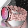 TOTOUTHS Compatible with Samsung Galaxy 42mm/Galaxy Watch 3 41mm Band Women Bracelet Replacement Galaxy Active 40mm/Gear S2 Classic/Gear Sport Metal Strap Wristband 20mm (Galaxy Active 2 Rose Gold)