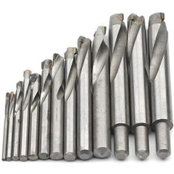 JIUWU 13pcs Tungsten Steel Cemented Carbide Twist Drill Bits, Metal Drill YG Alloy Blade, for Stainless Steel Copper Aluminum Zinc Alloy, 3 4 5 6 7 8 9 10 11 12 13.5 14 15mm