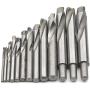 JIUWU 13pcs Tungsten Steel Cemented Carbide Twist Drill Bits, Metal Drill YG Alloy Blade, for Stainless Steel Copper Aluminum Zinc Alloy, 3 4 5 6 7 8 9 10 11 12 13.5 14 15mm