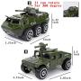 23 Pack Die-cast Military Vehicles Sets,6 Pack Assorted Alloy Metal Army Models Car Toys,16 Pack Soldier Army Men,1 Playmat,Mini Army Toy Tank,Panzer,Anti-Air Vehicle,Helicopter Playset for Kids Boys