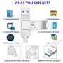 Apple MFi Certified 128GB Photo-Stick-for-iPhone-Storage iPhone-Memory iPhone USB for Photos iPhone USB Flash Drive Memory for iPad External iPhone Storage iPhone Thumb Drive for iPad Photo Stick