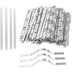 Nose Bridge Strips for Mask, Oceantree Aluminum Metal Flat Strips Straps Adjustable Nose Clips Wire for DIY Face Mask Making Accessories for Sewing Crafts (100PCS)