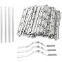 Nose Bridge Strips for Mask, Oceantree Aluminum Metal Flat Strips Straps Adjustable Nose Clips Wire for DIY Face Mask Making Accessories for Sewing Crafts (100PCS)