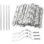 Nose Bridge Strips for Mask, Oceantree Aluminum Metal Flat Strips Straps Adjustable Nose Clips Wire for DIY Face Mask Making Accessories for Sewing Crafts (100PCS)