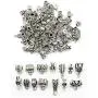 JIALEEY 125 Piece Mixed Antique Tibetan Silver Bail Tube Beads, Bail beads, Spacer Bead, Bead Hanger Fit Charm European Bracelet Pendant Jewelry Making JIALEEY 125 Piece Mixed Antique Tibetan Silver Bail Tube Beads, Bail beads, Spacer Bead, Bead Hanger Fit Charm European Bracelet Pendant Jewelry Making