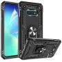 Galaxy S10E Case with HD Screen Protector, Gritup Military Grade 15ft. Drop Tested Cover with Magnetic Ring Kickstand Compatible with Car Mount Holder, Phone Case for Samsung Galaxy S10E Black