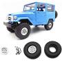 Freeby Compatible with WPL B36 MN90 Upgrade RC Car Spare Parts Metal Alloy Wheel Rim Hub