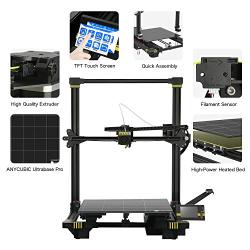 ANYCUBIC Chiron 3D Printer, Semi-auto Leveling Large FDM Printer with Ultrabase Heatbed, Suitable for 1.75 mm Filament, TPU, Hips, PLA, ABS etc. / 15.75 x 15.75 x 17.72 inch (400 x 400 x 450mm)