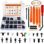 Auto Body Retainer Clips Plastic Fasteners Push Rivets Clips Set Tailgate Handle Rod Clip 19 MOST Popular Sizes Door Trim Panel Clips 460 PCS With 1 Plastic Fastener Remover For GM Ford Chevy Toyota