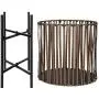 Kate and Laurel Paytner 2-Piece Floor Planter Set with PVC Wicker and Metal Stands