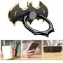 Bat Phone Ring Stand Holder - OATSBASF Cell Phone Ring Holder Finger Grip 360 Degree Rotation Compatible with iPhone 12/11 Pro Max/SE 2020 and Other Smartphones（Black+Gold）