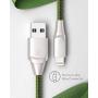 Xcentz iPhone Charger 3ft, MFi Certified Lightning Cable iPhone Charger Cable Metal Connector, Durable Braided Nylon High-Speed Charging Cord for iPhone 11/X/XS Max/XR/8 Plus/7/6/5, iPad, Green
