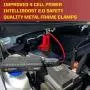 RUGGED GEEK RG1200 Safety 1200A Portable Car Jump Starter with Wireless Charging, Type-C Ports, LED Display, INTELLIBOOST 2.0 Safety Cables, LED Flashlight, USB Ports. Quality Metal Frame Clamps.