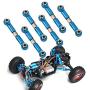 Bicaquu RC Car Link Rod, Steering Linkage Rod, Upgrade Parts Metal Universal RC Car for WLtoys 1/18 Model Car