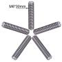 ExcelFu 5pcs 30MM Length Extruder 1.75MM Teflon Throat Tube and 5pcs 0.4MM Brass Extruder Nozzle and 5pcs Heater Blocks Hotend for MK8 Makerbot Anet A8 3D Printer (Bonus: 2pcs hex Key Wrenches)