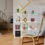 TomCare Cube Storage 9-Cube Metal Wire Cube Organizer Storage Cubes Shelves Shelves Organizer DIY Bookshelf Closet Organizer Cube Shelves Storage Shelves for Bedroom Home Office, White