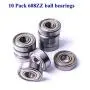 608ZZ Skateboard Bearing, Double Metal Shielded Deep Groove Ball Bearings 8x22x7mm 608 ZZ Bearing Ball Bearing 3D Printers Parts (10 Pack) 608ZZ Skateboard Bearing, Double Metal Shielded Deep Groove Ball Bearings 8x22x7mm 608 ZZ Bearing Ball Bearing 3D Printers Parts (10 Pack)