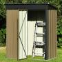 5 x 3 Outdoor Metal Storage Shed, Steel Utility Tool Storage House with Door & Lock, for Backyard Garden Patio Lawn