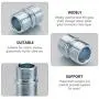 DOITOOL 4PCS 25.4mm Diameter Connectors for Thick Wire Shelve Shelving Unit Double Head Shelf Support Nut Replacement Storage Shelves Part Metal Rack DOITOOL 4PCS 25.4mm Diameter Connectors for Thick Wire Shelve Shelving Unit Double Head Shelf Support Nut Replacement Storage Shelves Part Metal Rack