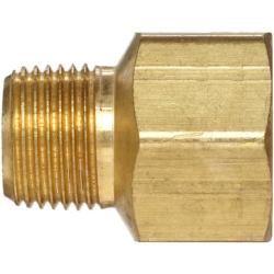 Anderson Metals - 56120-0808 Brass Pipe Fitting, Adapter, 1/2'' Male Pipe x 1/2'' Female Pipe