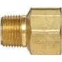 Anderson Metals - 56120-0808 Brass Pipe Fitting, Adapter, 1/2'' Male Pipe x 1/2'' Female Pipe