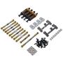 lahomia 1/16 RC Spare Metal Kit Gasket for WPL C24 JJRC Military Truck Crawler Car Trucks DIY Accessory - Golden