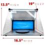 Master Airbrush Brand Lighted Portable Hobby Airbrush Spray Booth with LED Lighting for Painting All Art, Cake, Craft, Hobby, Nails, T-Shirts & More. Includes 6 Foot Exhaust Extension Hose